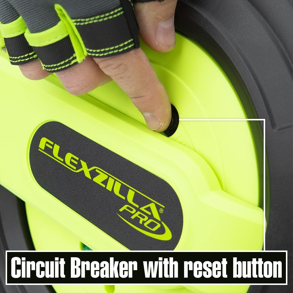 imageFlexzilla Retractable Extension 163 AWG 25 Electric Cord Reel ZillaGreen FZ816025360ft 12 Gauge