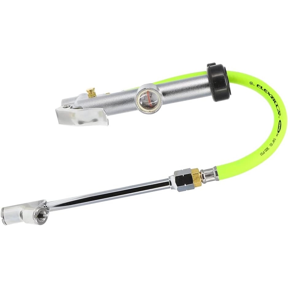 imageFlexzilla Inflator Kit with 3 ft and 15 ft Quick Connect Hose LockOn Chuck 0170 PSI  AL2025FZ2Dual Foot Tire Inflator