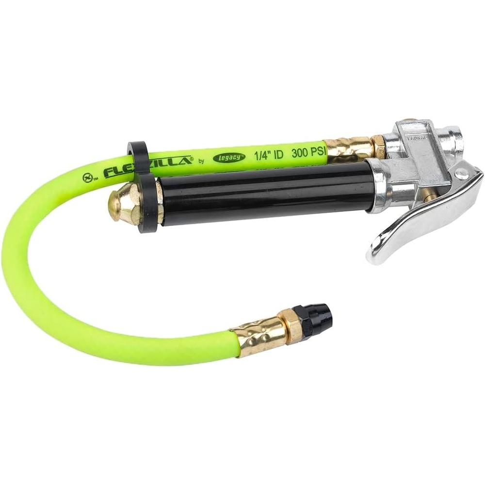 imageFlexzilla Premium StraightOn Tapered Chuck Inflator with 12 in Hose 20170 PSI AL2000FZ ZillaGreen