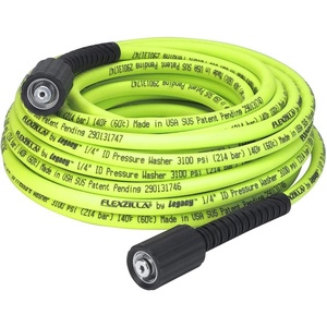 Flexzilla HFZPW36425M-E 3600 PSI, 25′ Pressure Washer Hose, 1/4 in. x 25 ft, ZillaGreen(1/4 in x 50 ft)