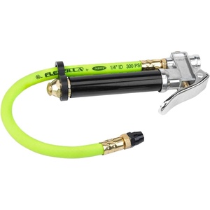 Flexzilla Premium Straight-On Tapered Chuck Inflator with 12 in. Hose (20-170 PSI) – AL2000FZ, ZillaGreen