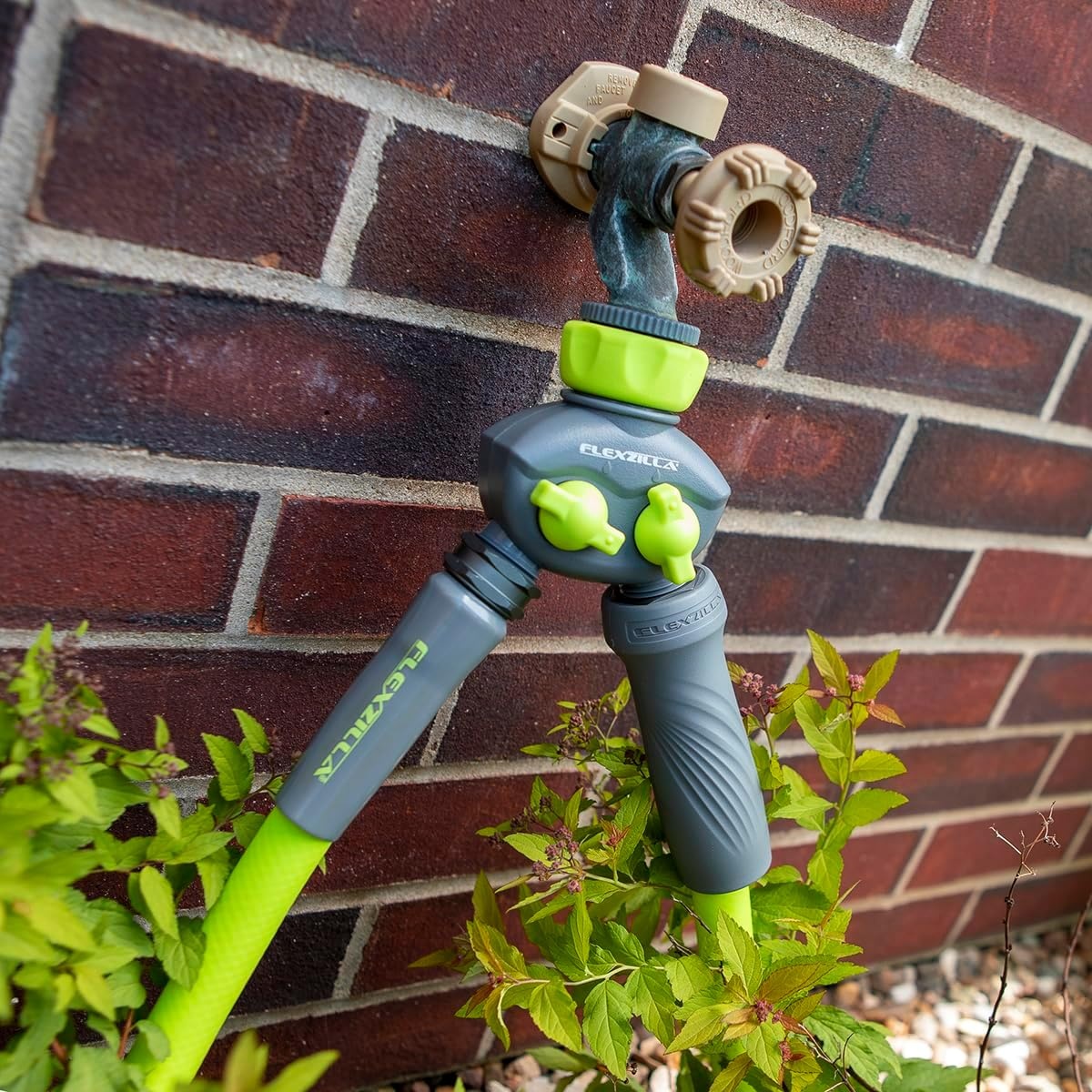 imageFlexzilla 2Way Hose Splitter ZillaGreenGray HFZGA60