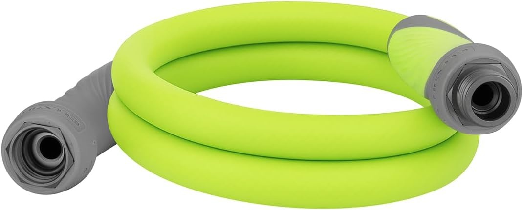 imageFlexzilla Colors LeadIn Garden Hose 58in x 5ft Lightweight AllWeather Water Hose Durable and Flexible LeakFree Connections Forest GreenChartreuse