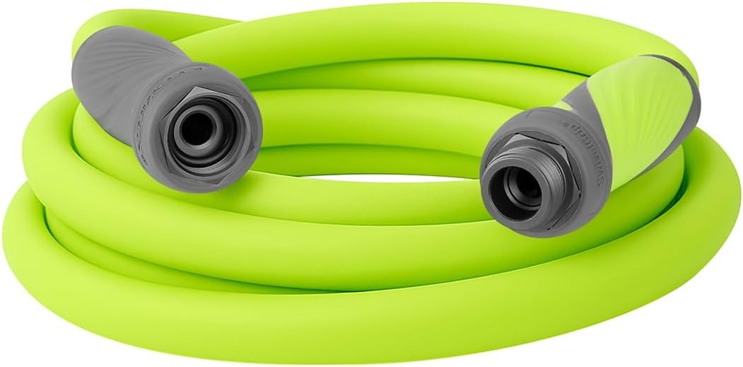 imageFlexzilla Colors LeadIn Garden Hose 58in x 5ft Lightweight AllWeather Water Hose Durable and Flexible LeakFree Connections Forest GreenChartreuse