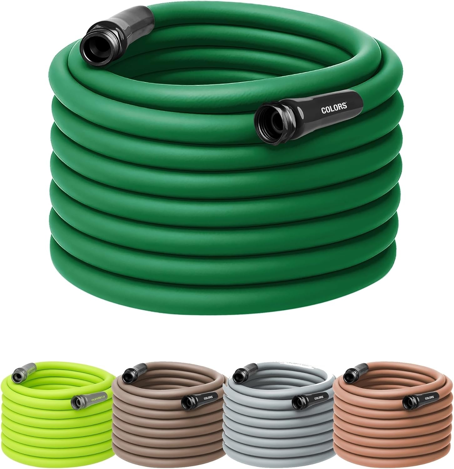 imageFlexzilla Colors LeadIn Garden Hose 58in x 5ft Lightweight AllWeather Water Hose Durable and Flexible LeakFree Connections Forest GreenForest Green