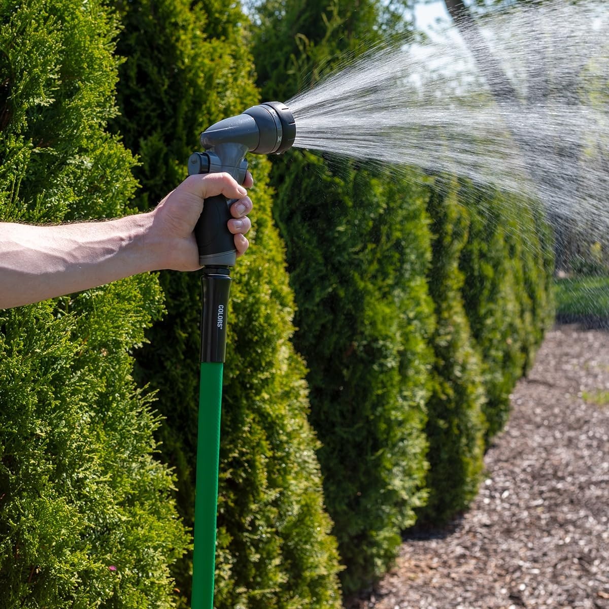 imageFlexzilla Colors LeadIn Garden Hose 58in x 5ft Lightweight AllWeather Water Hose Durable and Flexible LeakFree Connections Forest GreenForest Green