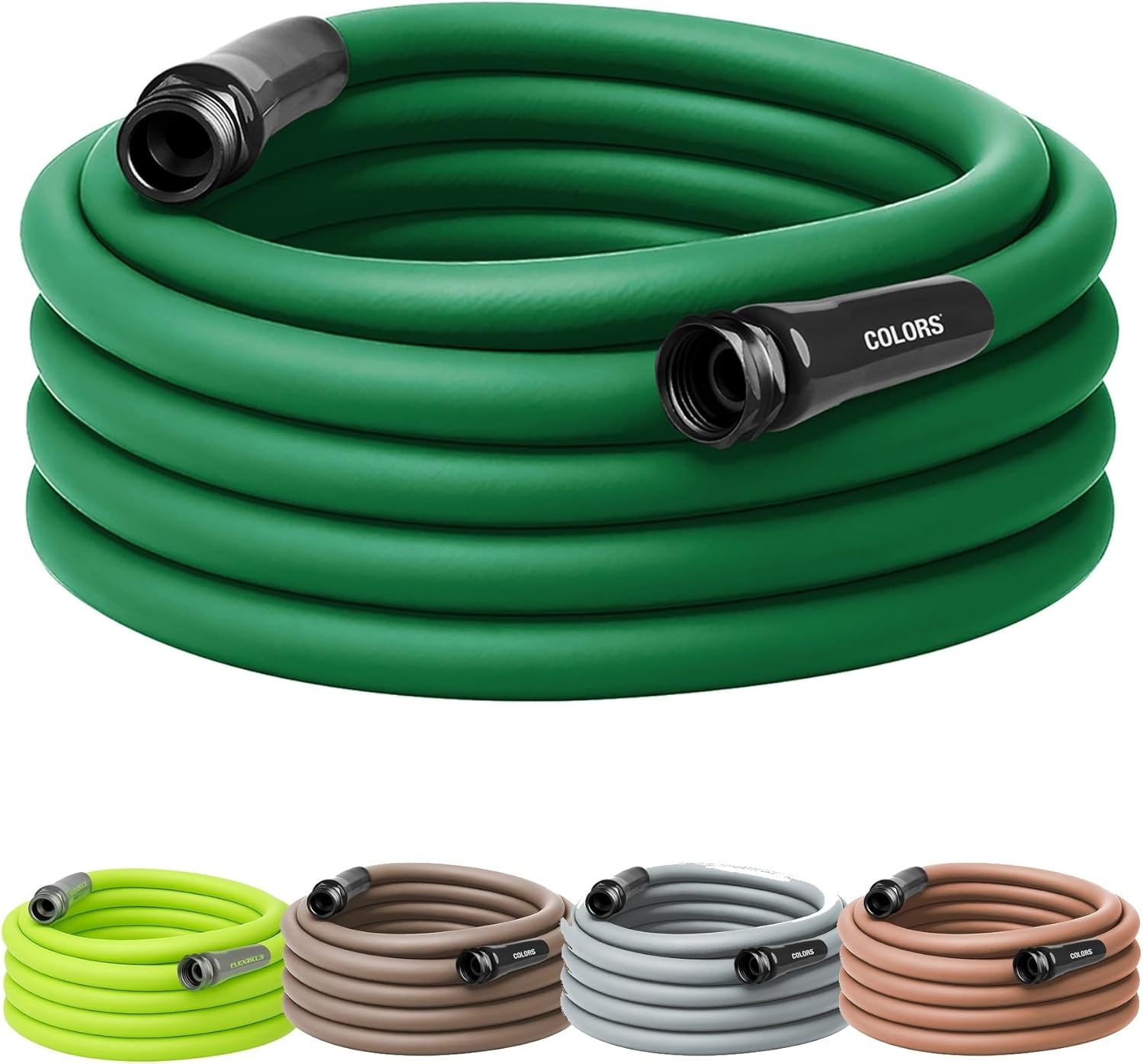 imageFlexzilla Colors LeadIn Garden Hose 58in x 5ft Lightweight AllWeather Water Hose Durable and Flexible LeakFree Connections Forest GreenForest Green