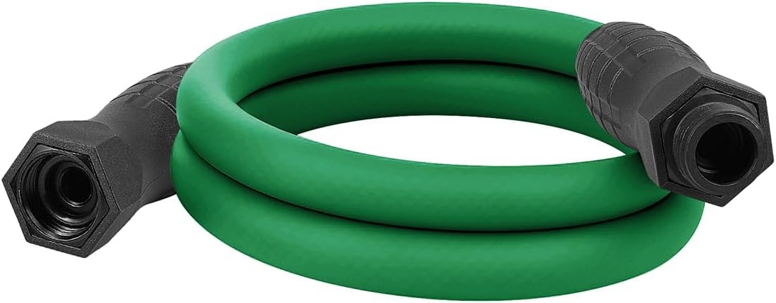 imageFlexzilla Colors LeadIn Garden Hose 58in x 5ft Lightweight AllWeather Water Hose Durable and Flexible LeakFree Connections Forest GreenForest Green