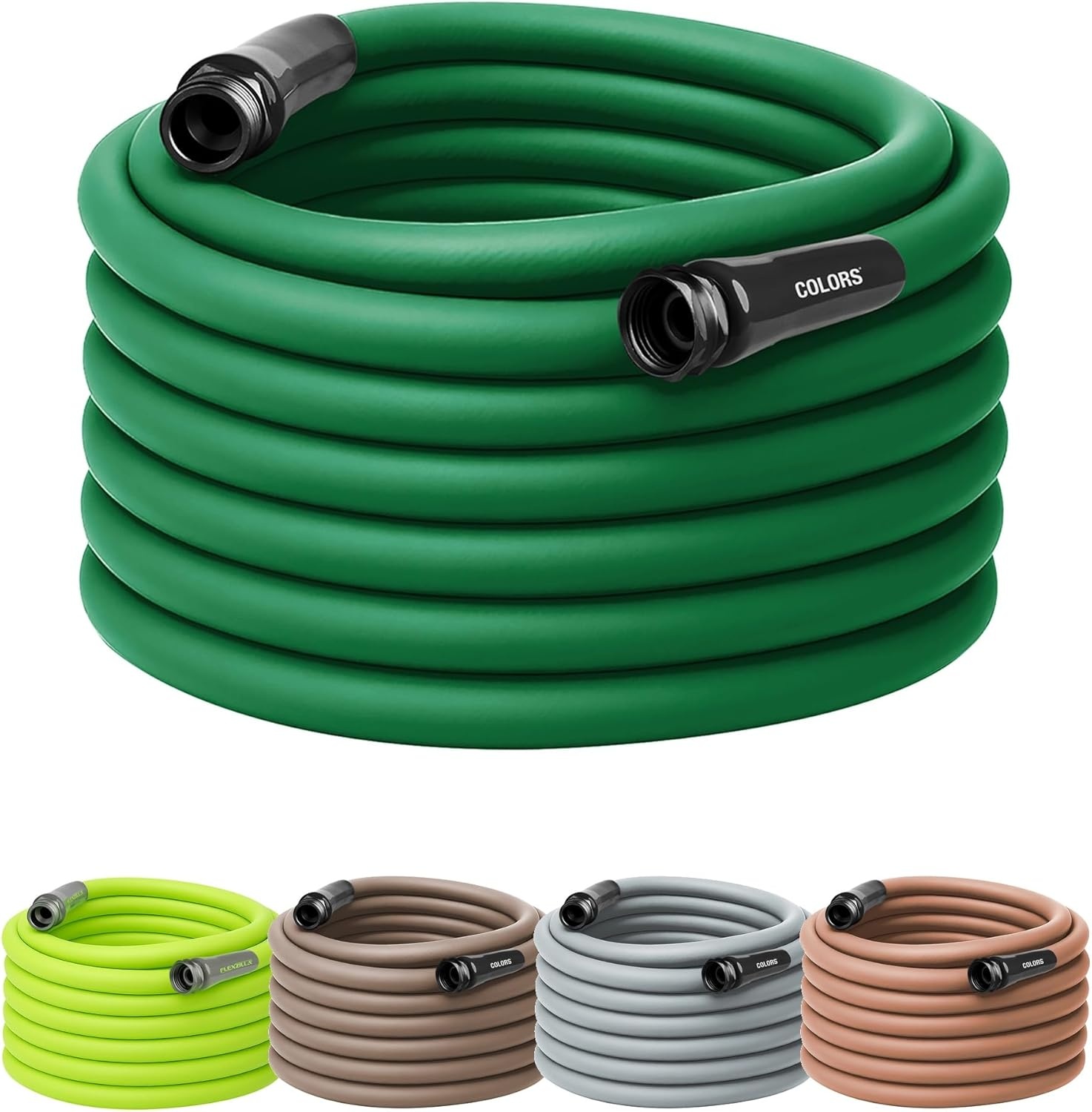 imageFlexzilla Colors LeadIn Garden Hose 58in x 5ft Lightweight AllWeather Water Hose Durable and Flexible LeakFree Connections Forest GreenForest Green