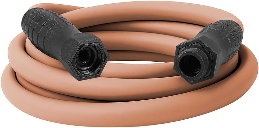 imageFlexzilla Colors LeadIn Garden Hose 58in x 5ft Lightweight AllWeather Water Hose Durable and Flexible LeakFree Connections Forest GreenRed Clay