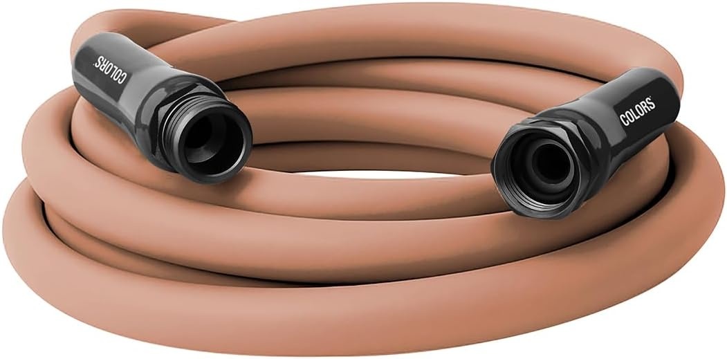 imageFlexzilla Colors LeadIn Garden Hose 58in x 5ft Lightweight AllWeather Water Hose Durable and Flexible LeakFree Connections Forest GreenRed Clay