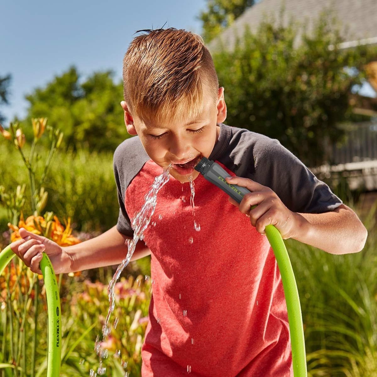 imageFlexzilla Garden Hose 34 in x 50 ft Lightweight AllWeather Water Hose Durable and Flexible LeakFree Connections50ft