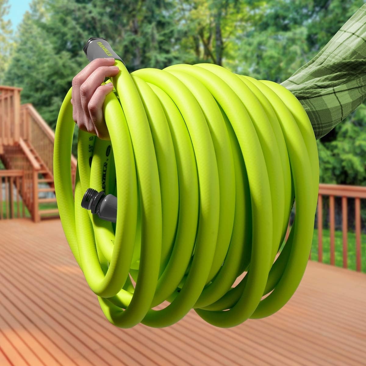 imageFlexzilla Garden Hose 34 in x 50 ft Lightweight AllWeather Water Hose Durable and Flexible LeakFree Connections50ft