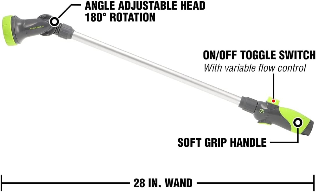 imageFlexzilla Garden Nozzle 3Pattern Adjustable Watering Wand 28 NFZG70 ZillaGreen
