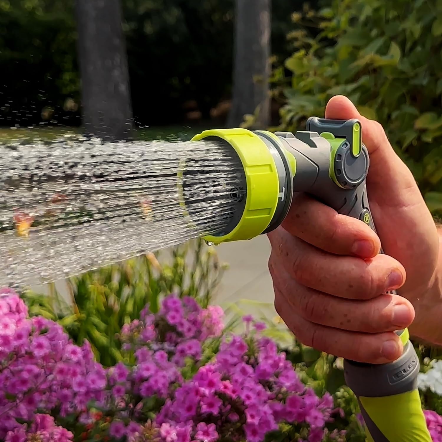 imageFlexzilla Metal Adjustable Pistol Grip Garden Hose Nozzle Sprayer with Durable Metal Construction amp Variable Water Flow7Pattern Pressure Control