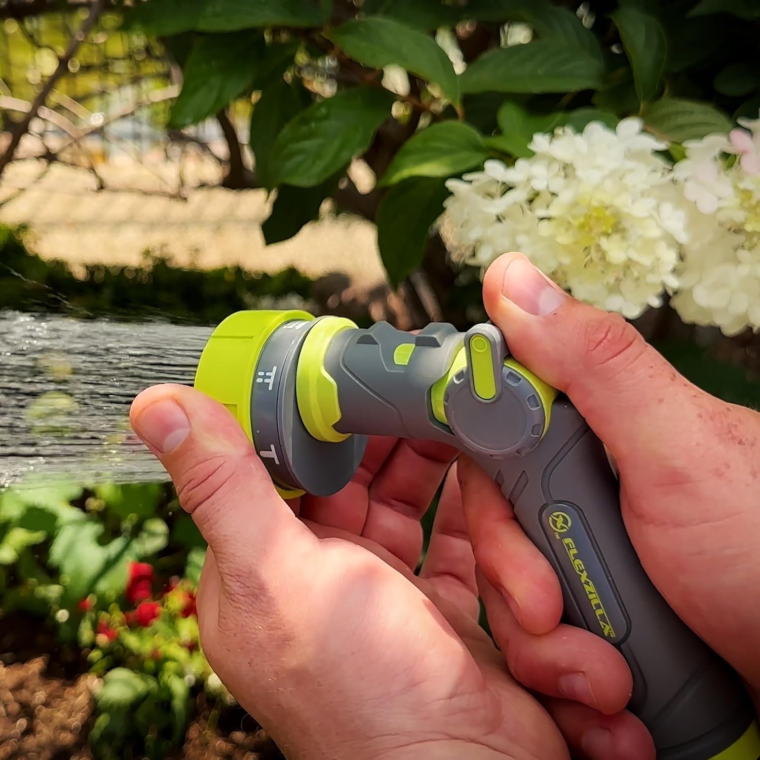 imageFlexzilla Metal Adjustable Pistol Grip Garden Hose Nozzle Sprayer with Durable Metal Construction amp Variable Water Flow7Pattern Pressure Control