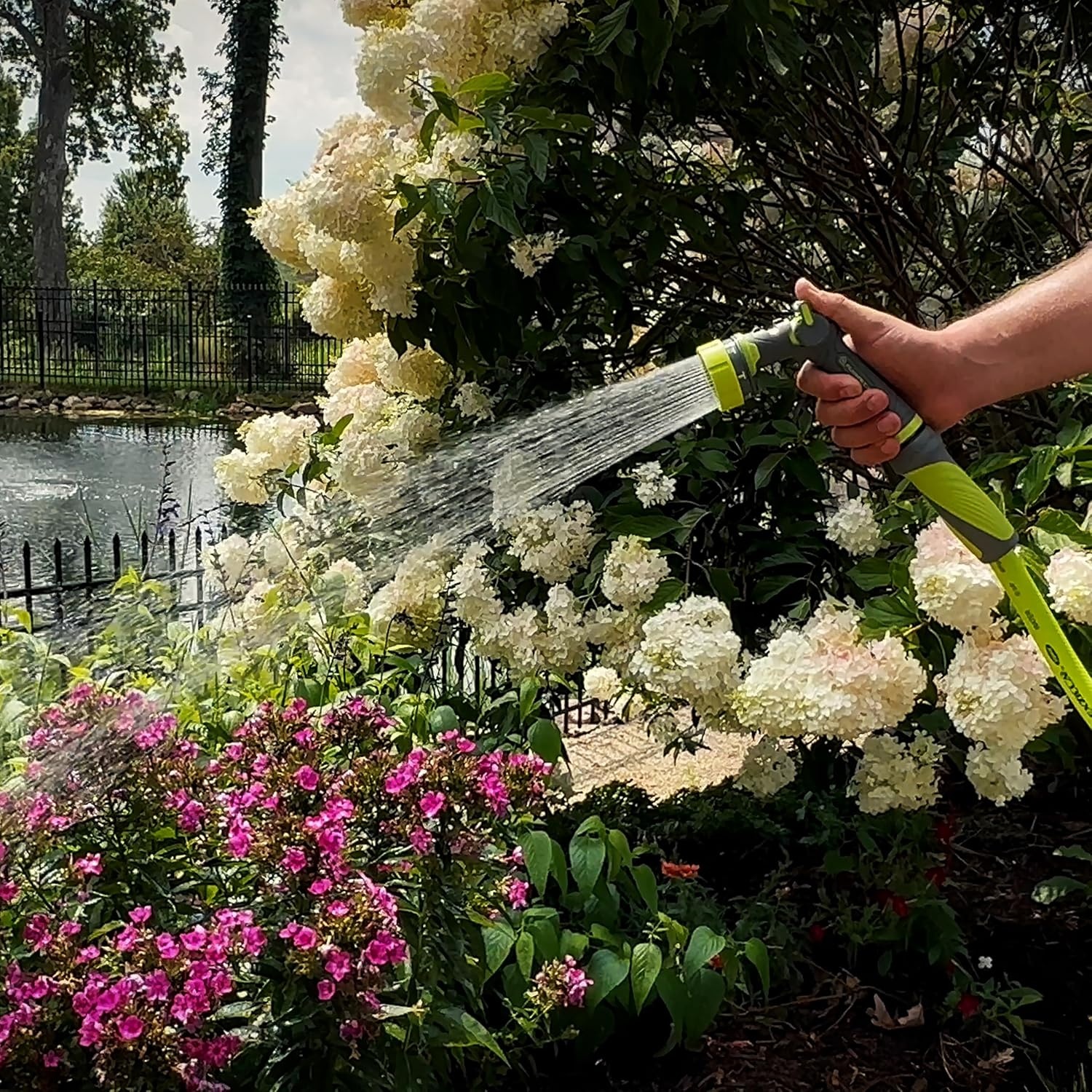 imageFlexzilla Metal Adjustable Pistol Grip Garden Hose Nozzle Sprayer with Durable Metal Construction amp Variable Water Flow7Pattern Pressure Control