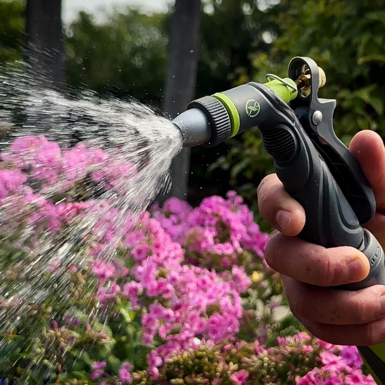 imageFlexzilla Metal Adjustable Pistol Grip Garden Hose Nozzle Sprayer with Durable Metal Construction amp Variable Water FlowTwist Action Pistol Grip