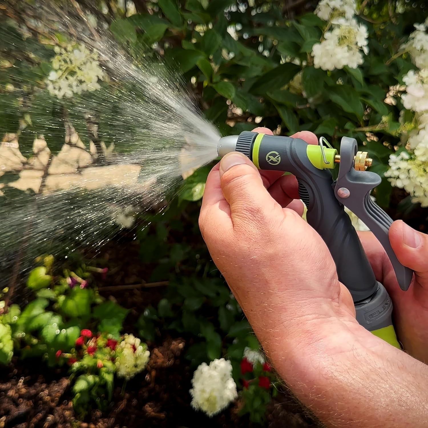 imageFlexzilla Metal Adjustable Pistol Grip Garden Hose Nozzle Sprayer with Durable Metal Construction amp Variable Water FlowTwist Action Pistol Grip