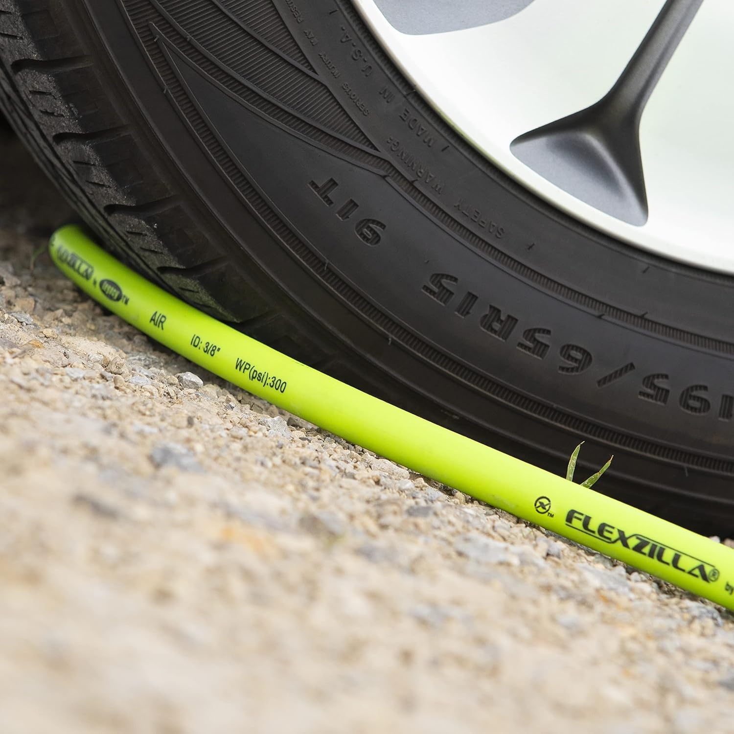 imageFlexzilla Pro Air Hose Bulk Plastic Spool 12 in x 250 ft Heavy Duty Lightweight Hybrid ZillaGreen HFZ12250YW