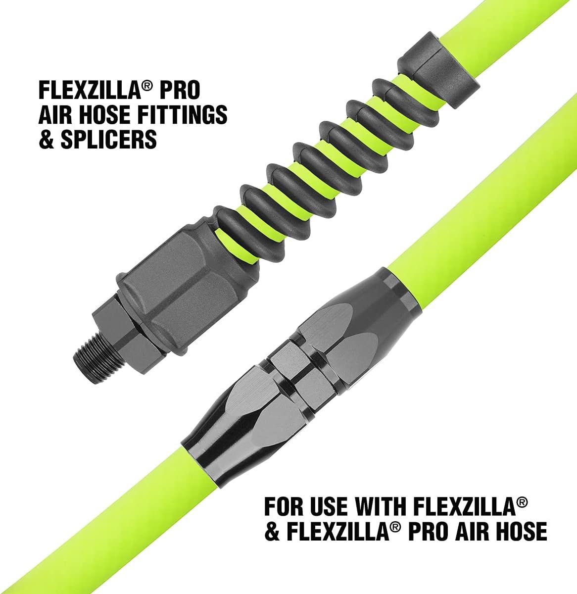 imageFlexzilla Pro Air Hose Reusable Fitting with Swivel 38 in RP900375S12 inches