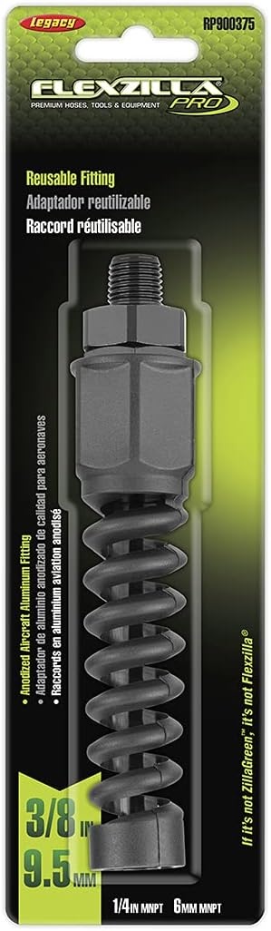 imageFlexzilla Pro Air Hose Reusable Fitting with Swivel 38 in RP900375S38 inches