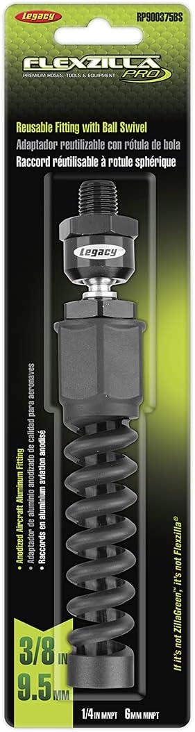 imageFlexzilla Pro Air Hose Reusable Fitting with Swivel 38 in RP900375S38 inches
