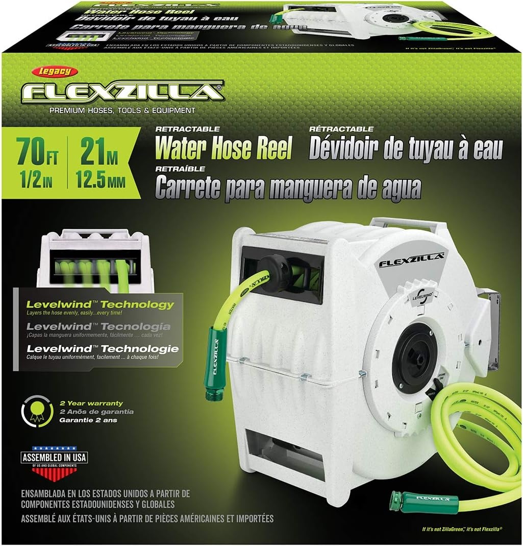 imageFlexzilla Pro Retractable Water Hose Reel 12 x 70 L8340FZ