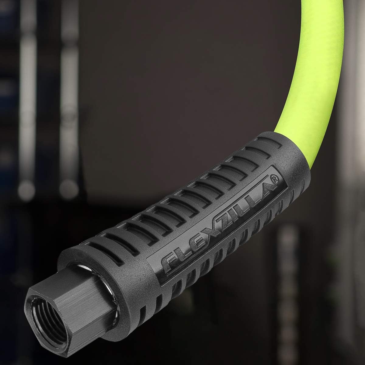 imageFlexzilla Swivel Whip Air Hose 38 in x 4 ft 14 MNPT Ball Swivel x 14 FNPT Ends Heavy Duty Lightweight Hybrid ZillaGreen HFZ3804YW2B1104 Ounce Pack of 1