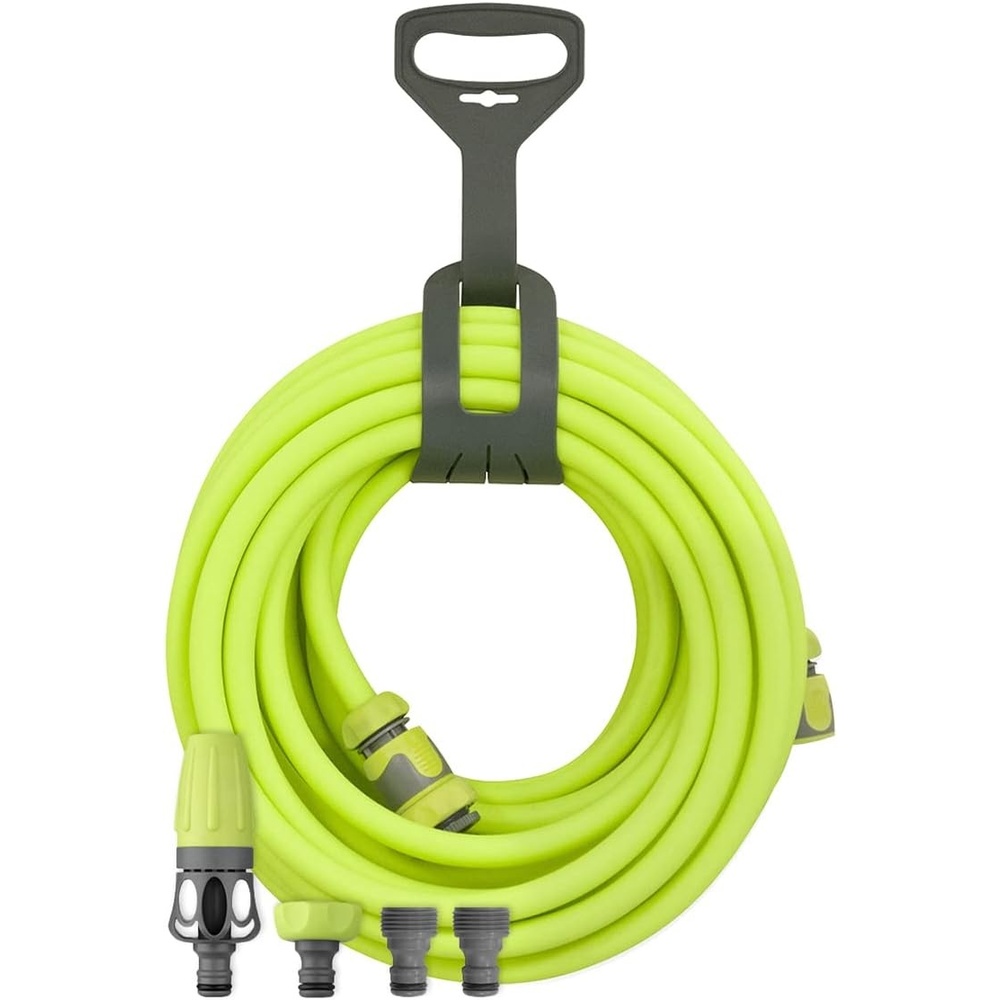 imageFlexzilla HFZG12050QN Garden Hose Kit with Quick Connect Attachments Lightweight Coils Easily Quick Connect Couplers Wont Kink Under Pressure50ft