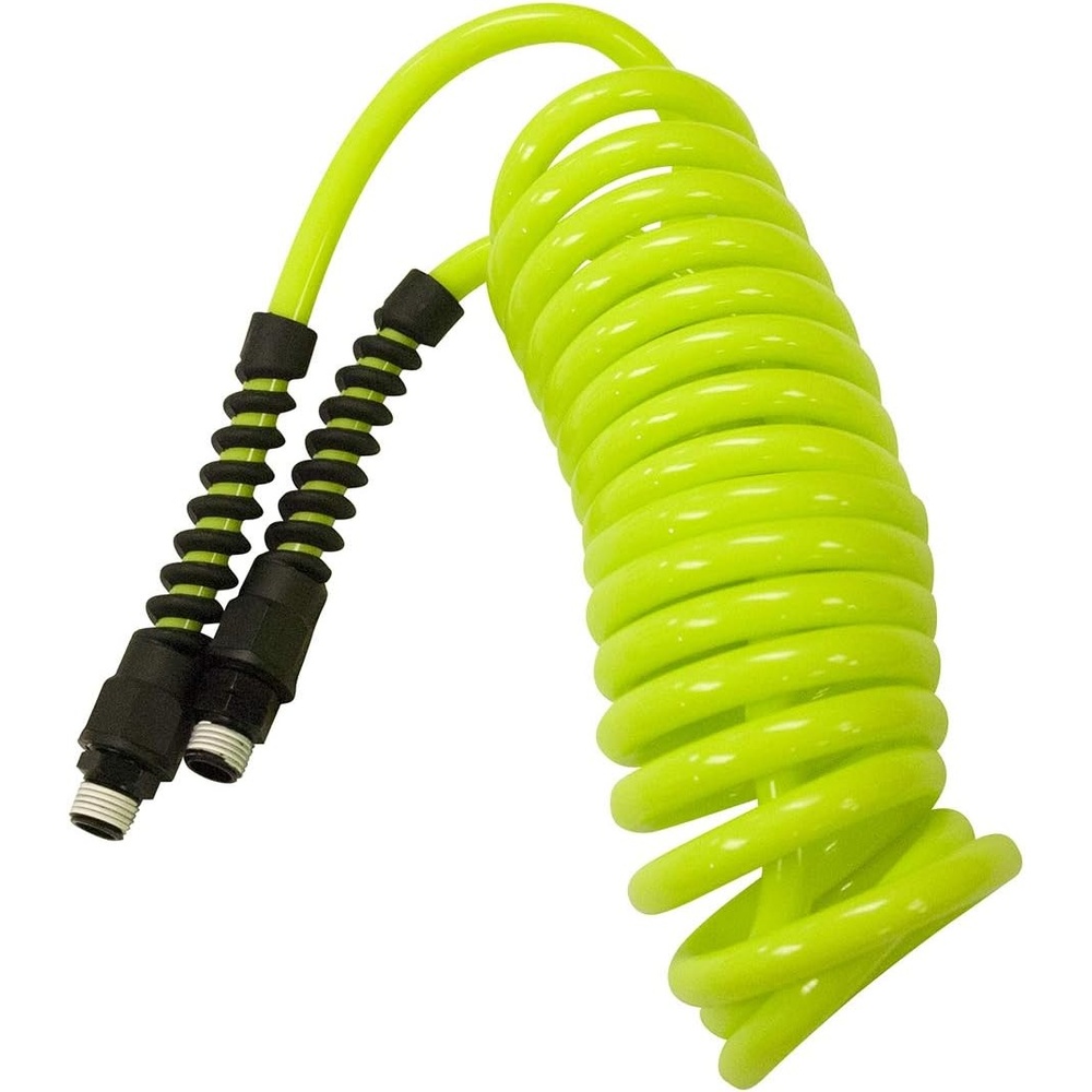 imageFlexzilla Polyurethane Recoil Air Hose 14 in x 25 ft ZillaGreen LP1425AFZ14 x 10 Feet