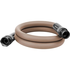 Flexzilla Colors Lead-In Garden Hose 5/8in. x 5ft., Lightweight All-Weather Water Hose, Durable and Flexible, Leak-Free Connections, Forest Green(Brown Mulch)