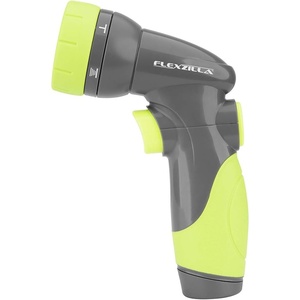 Flexzilla Metal Adjustable Pistol Grip Garden Hose Nozzle Sprayer with Durable Metal Construction & Variable Water Flow(6-Pattern Toggle Switch)