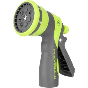 Flexzilla Metal Adjustable Pistol Grip Garden Hose Nozzle Sprayer with Durable Metal Construction & Variable Water Flow(7-Pattern Flow Control)