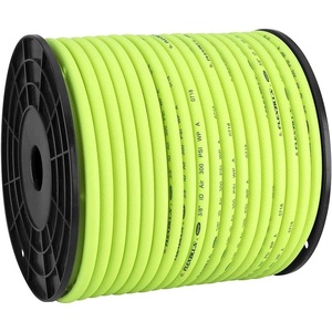 Flexzilla Pro Air Hose, Bulk Plastic Spool, 3/8 in. x 250 ft, Heavy Duty, Lightweight, Hybrid, ZillaGreen – HFZ38250YW(Air Hose)
