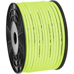 Flexzilla Pro Air Hose, Bulk Plastic Spool, 3/8 in. x 250 ft, Heavy Duty, Lightweight, Hybrid, ZillaGreen – HFZ38250YW(Retractable)